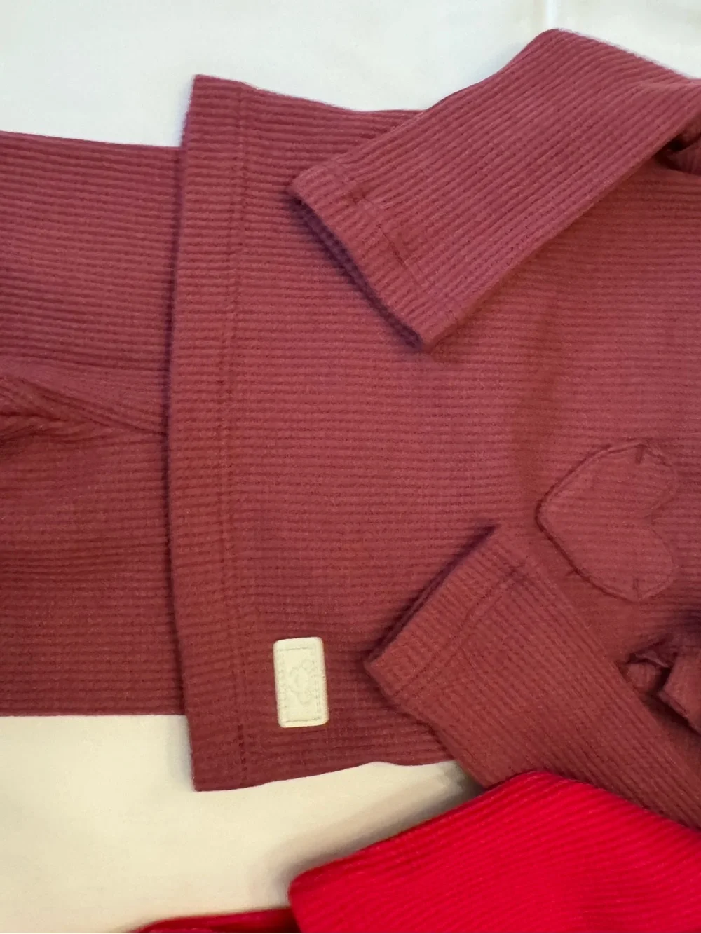Koala Kids Baby Girl Flannel Two-Piece Set  Bundle- Burgundy & Red